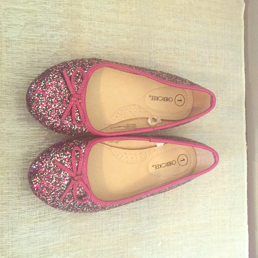 Girls glittered Flats